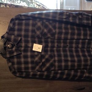 Men's size 2XL  Black/Gray Yago Brand flannel shirt